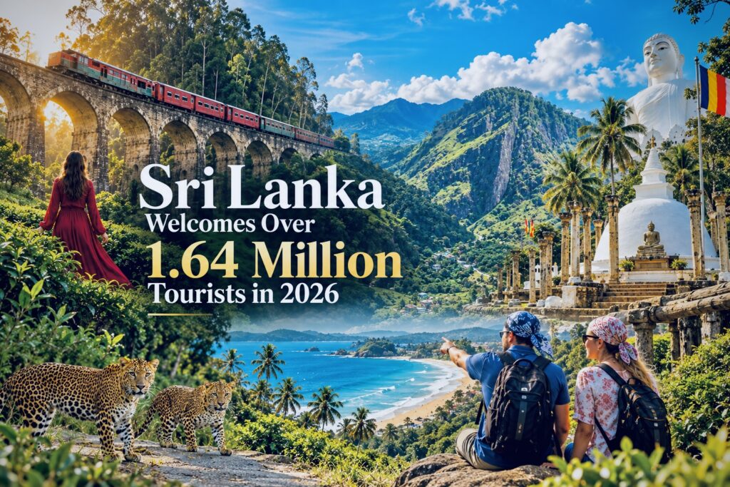 Sri Lanaka tourism highlights featuring mountains , railway , beach and cultural heritage